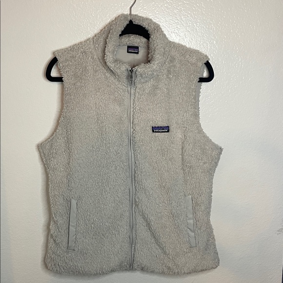 Patagonia Los Gatos Fleece Vest Light Grey Women's Lrg - Picture 2 of 6